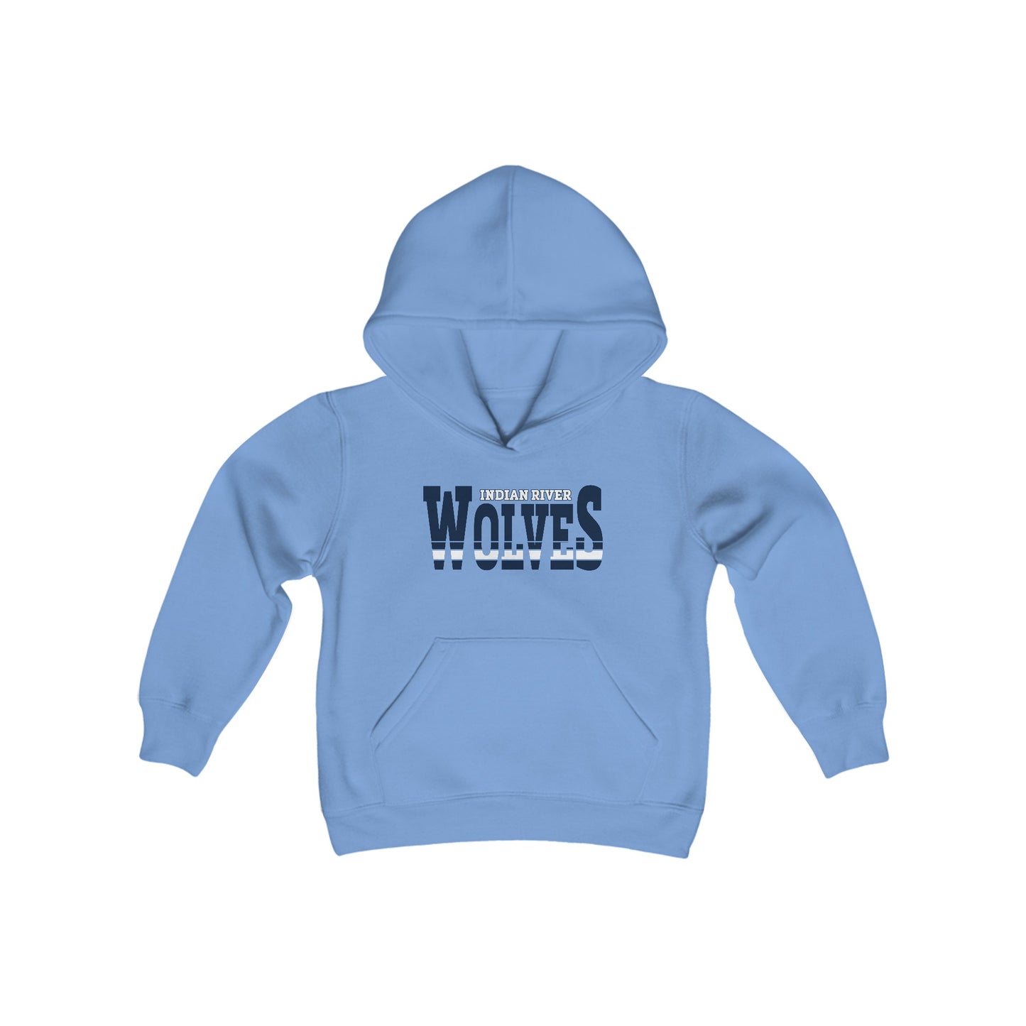 Youth Heavy Blend Hooded Sweatshirt - Indian River Wolves