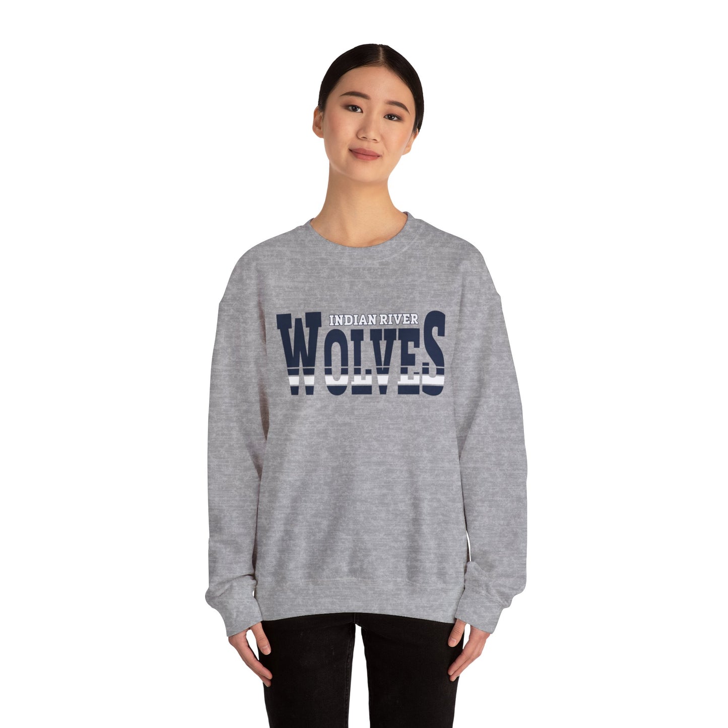 Indian River Wolves Unisex Heavy Blend™ Crewneck Sweatshirt - Cozy School Spirit Apparel