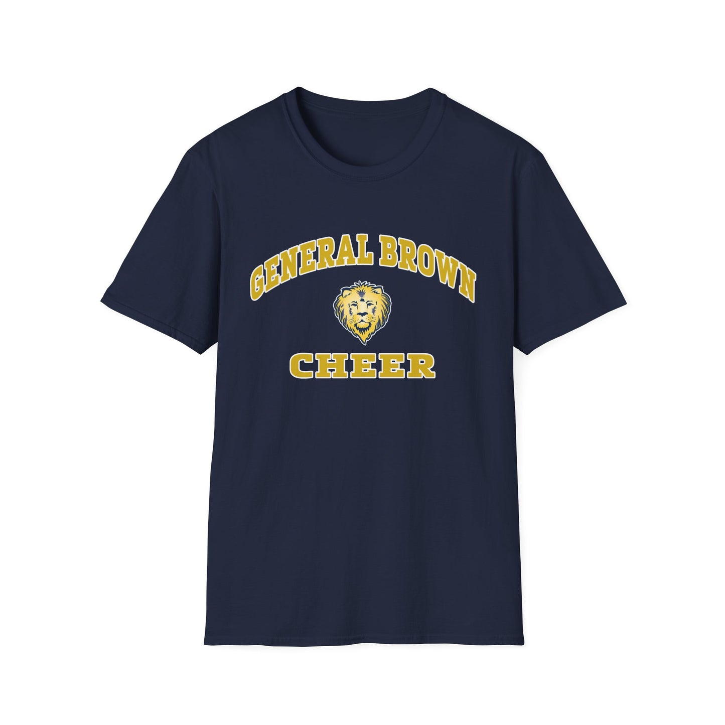 General Brown Cheer Unisex Softstyle T-Shirt - Perfect for School Spirit and Team Support