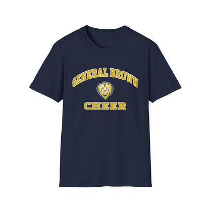 General Brown Cheer Unisex Softstyle T-Shirt - Perfect for School Spirit and Team Support