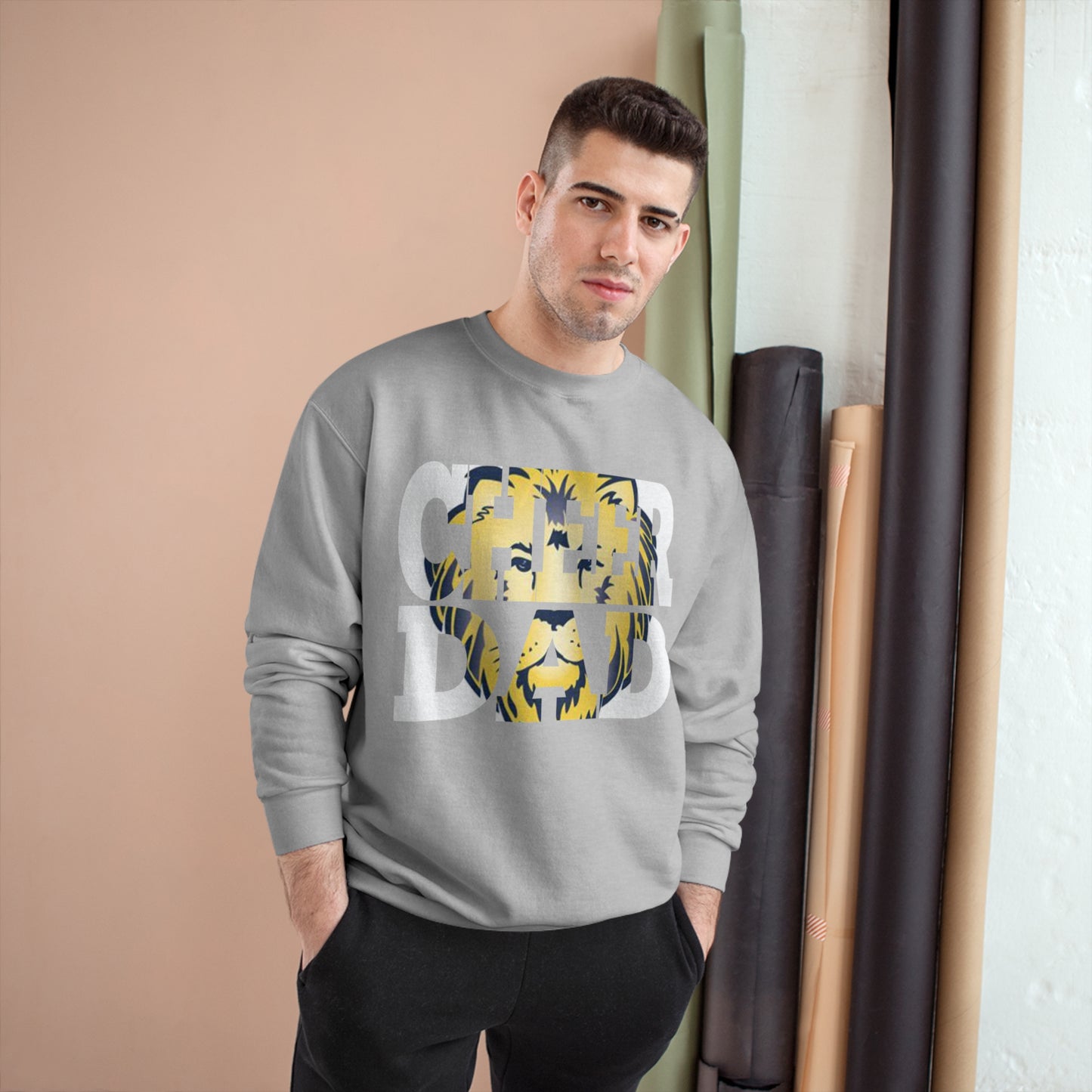 Champion Dad Lion Sweatshirt | Cozy Gift for Fathers