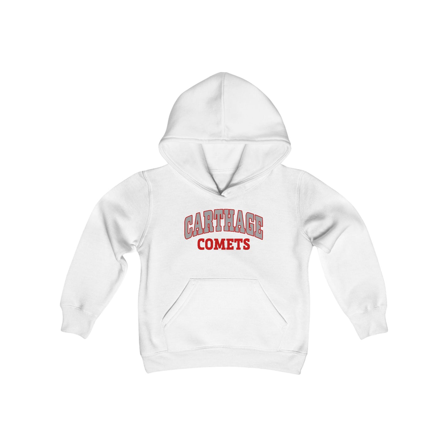 Carthage Comets Youth Hooded Sweatshirt - Cozy & Stylish for Young Fans