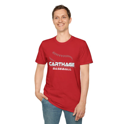 Carthage Baseball Unisex Softstyle T-Shirt - Comfortable Sports Tee for Fans