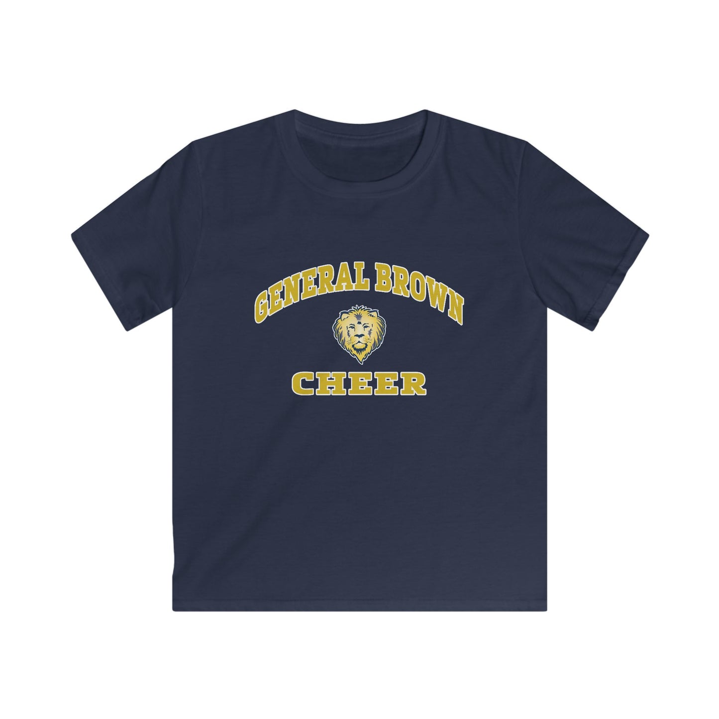 General Brown Cheer Kids Softstyle Tee