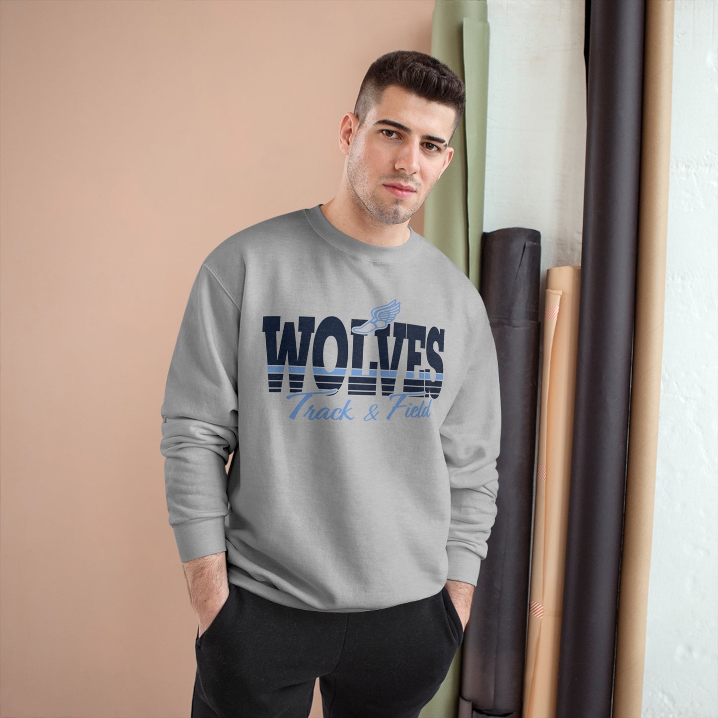 Wolves Track & Field Champion Sweatshirt - Cozy Athletic Wear for Sports Fans