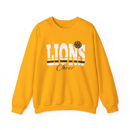 Lions Cheer Unisex Crewneck Sweatshirt - Comfortable Sports Apparel