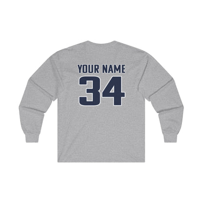 Personalized Basketball Long Sleeve Tee - Gildan